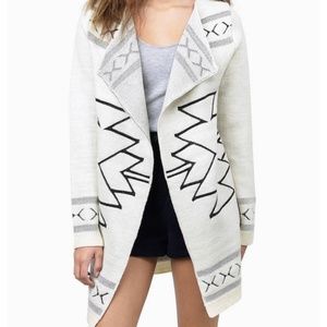 Free Reign Ivory Aztec Print Sweater